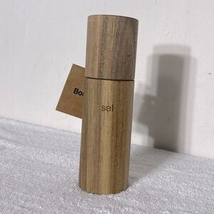 Bouclair Wood Rock Salt Grinder